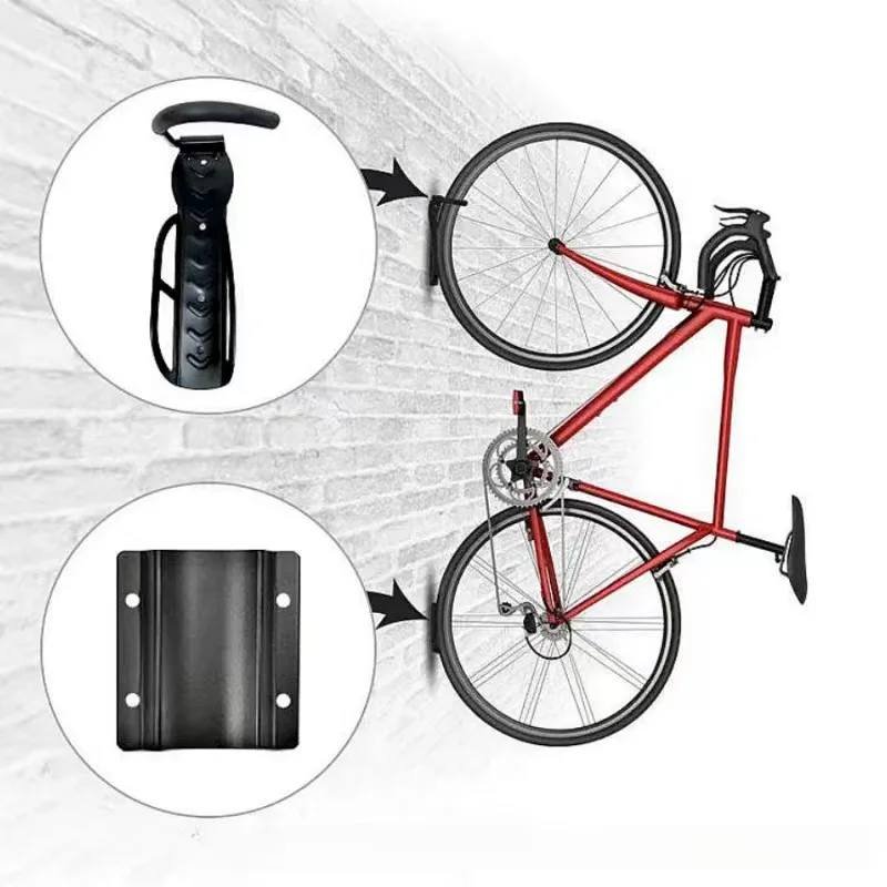 Bike Rack Garage Wall Mount Bicycles 4-Pack Storage System Vertical Bike Hook for Indoor