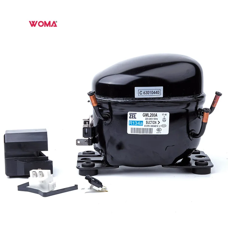 ZEL GML70A GML110A GML125A  GML140A GML160G GML180A GML200A 220/240V/50Hz  R134a refrigeration compressor for refrigerator