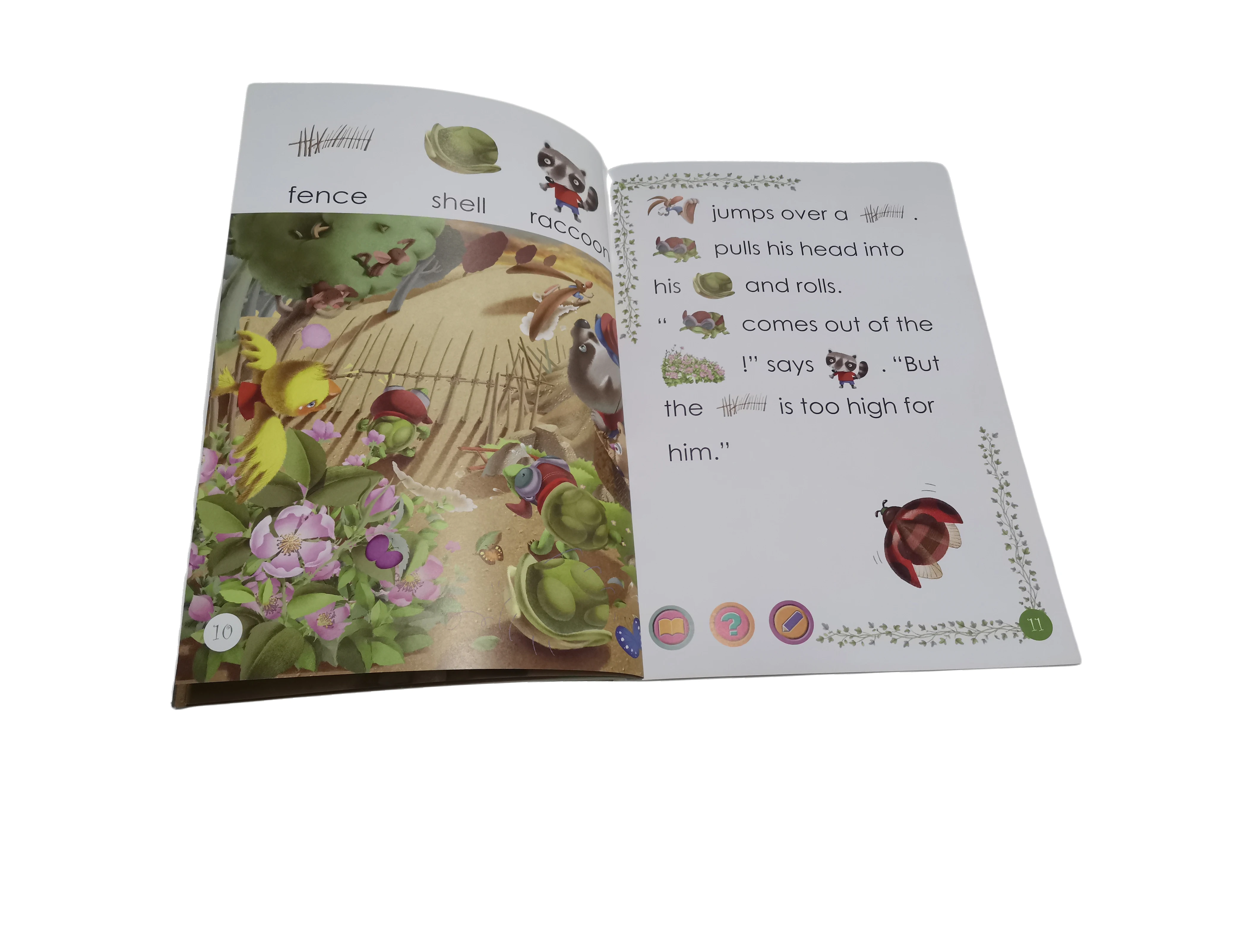 English kids bedtime picture story audio book with digital pen of The Tortoise and the Hare
