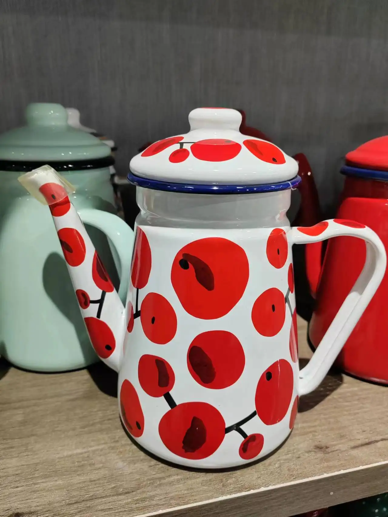 High quality best selling stocks cooker pot kettle enamel cookware factory coffee pot