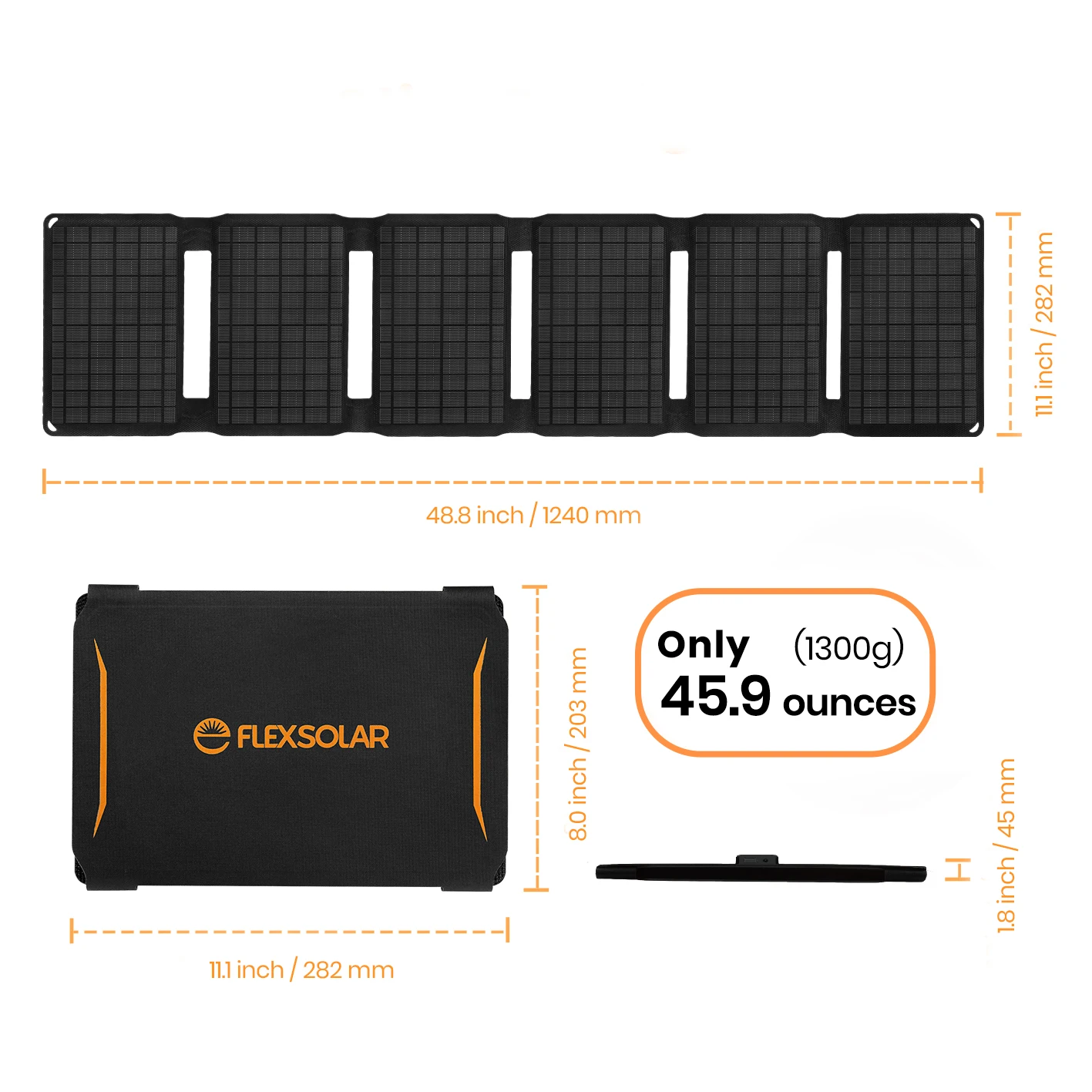 FlexSolar 40W Portable lightweight Solar charger