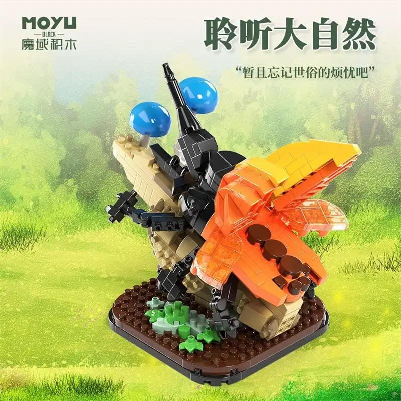Assembly Mini Blocks Animal Mantis Insect Bricks Butterfly Beetle Kids Educational Toys Gifts Girls Christmas Present Pet Shop