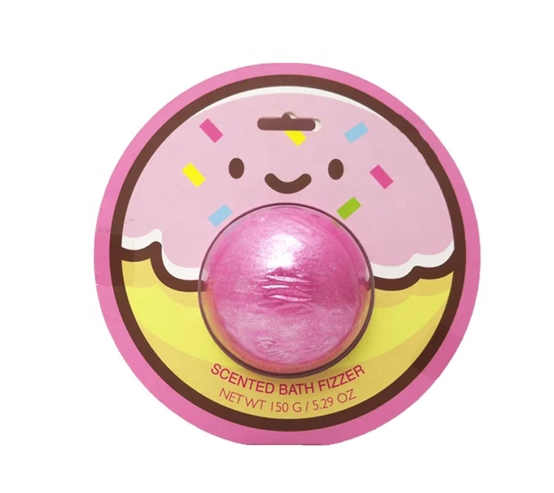 Surprise Packaging Donuts Bath Bomb Bubble Bath Fizzer Gift Set Customized Bath Bombs Press Machine for Bathroom Toilet Accept