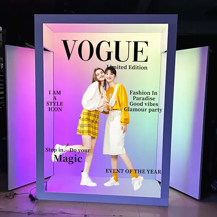 2025 Новый Стиль Китайский Tes Box Vogue с программным обеспечением для деталей из плексигласа складной журнальной будки