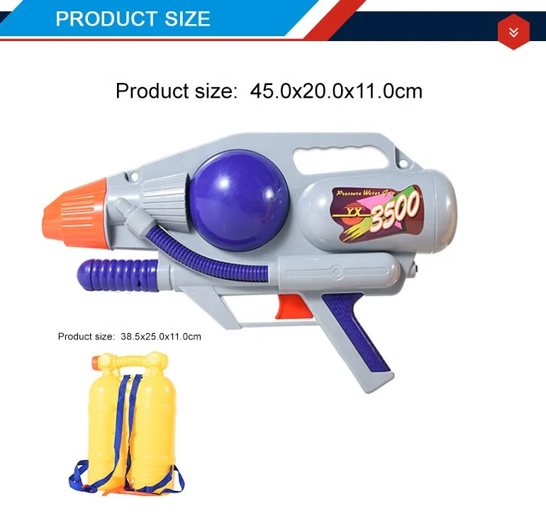 kids summer gift plastic backpack custom water gun for wholesale