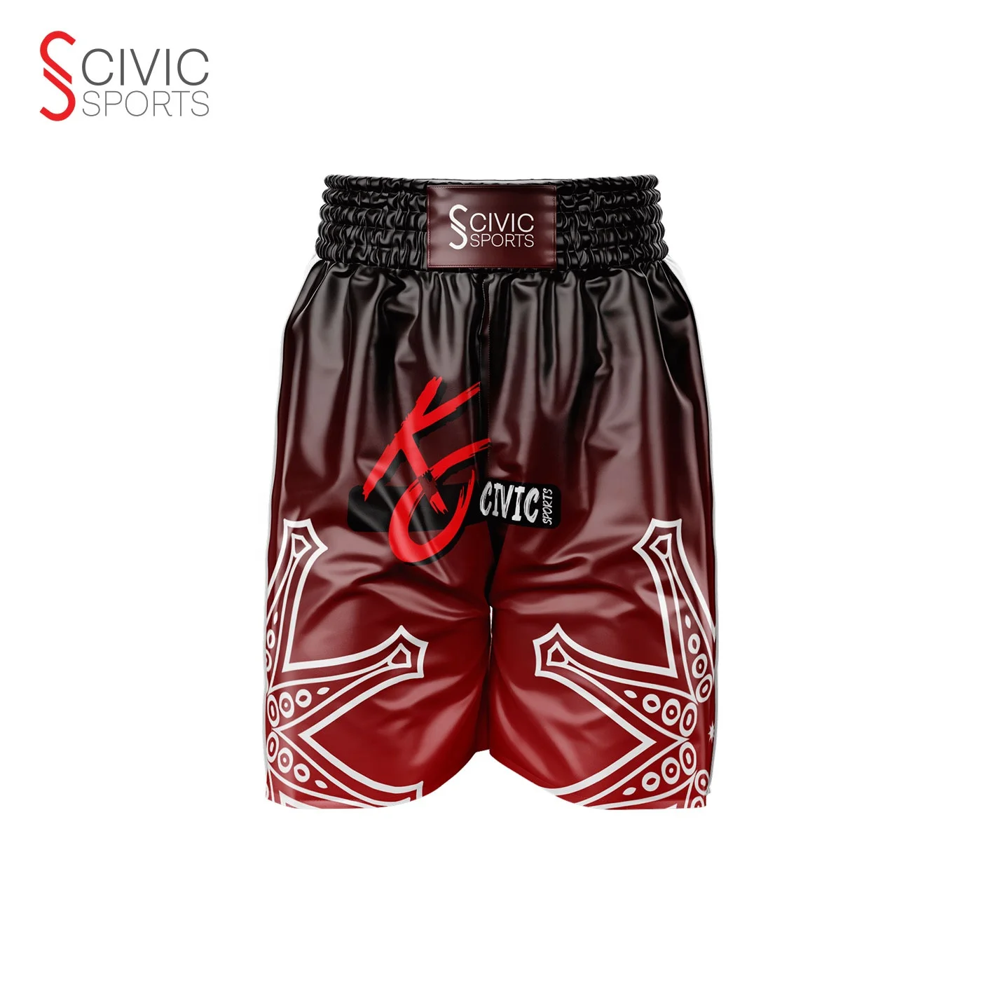 Cool Muay Thai Fighting Shorts All Over Printing Your Logo Boxing Training Shorts Trunks Martial Arts Wear Kick Boxing 10 Pieces