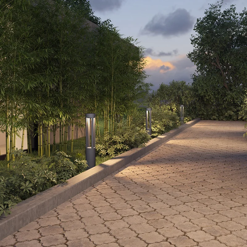
IP65 Waterproof 7W Die-cast Aluminium Villa Landscape Column Lamp Outdoor LED Garden Lamp 