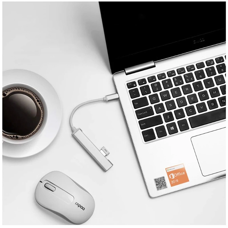 2021 в наличии 4 порта USB Hub 4 в 1 USB C 3,0 док-станция для ноутбука 2,0 для ПК клавиатура мышь компьютерные аксессуары