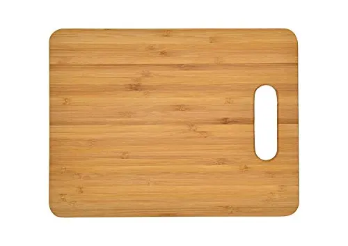 Bamboo Cutting Boards for Kitchen, (Set of 4) Wood Chopping Board Set with Holder Pizza Peel Paddle with Handle for Kitchen