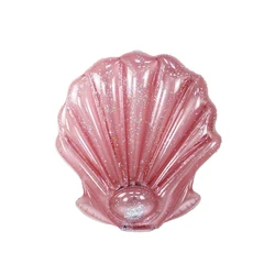 New rose gold sequin shell floating bed inflatable adult kids swimming rings boat