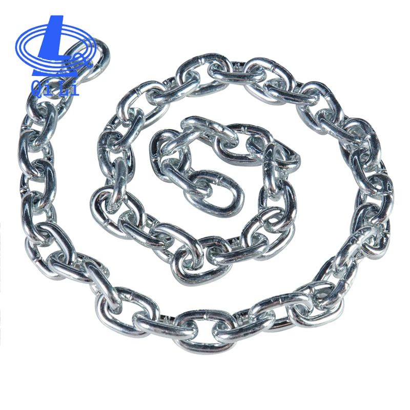 DIN766 galvanized smooth welded short link chain