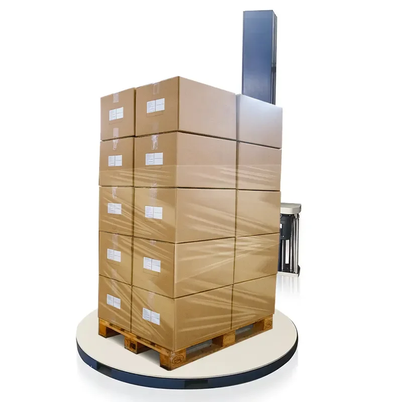 YJNPACK Brand Humanized Intelligent Pallet Stretch Film Protective Skid Wrapper Automatic Packaging Wrap Machine