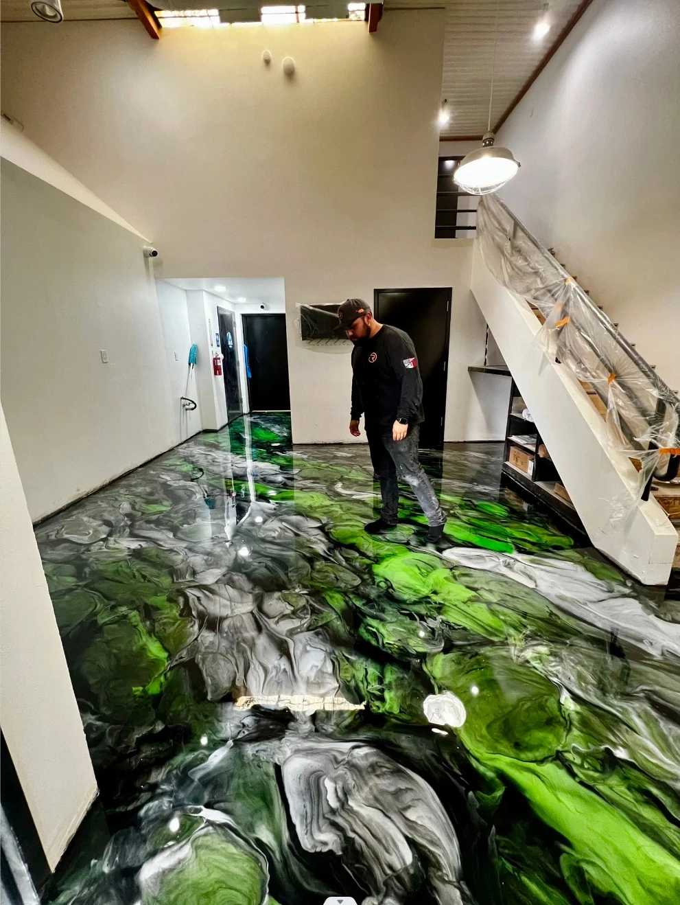 Factory Supply Directly Transparent Top Quality 3D Metallic Epoxy Paint Epoxy Floor Coating
