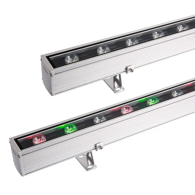 Водонепроницаемое наружное украшение для зданий ip65 dmx512 синхронизация 18 Вт 24 36 48 rgb 3 в 1 светодиодная настенная шайба