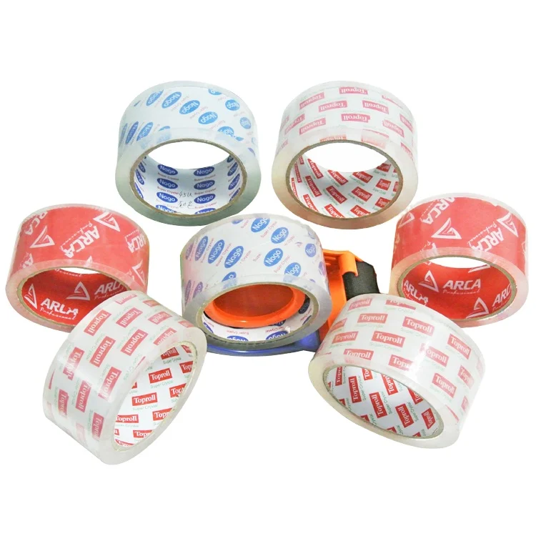 Good Viscosity BOPP Packing Tape Custom Printed LOGO Super Clear Sello tape