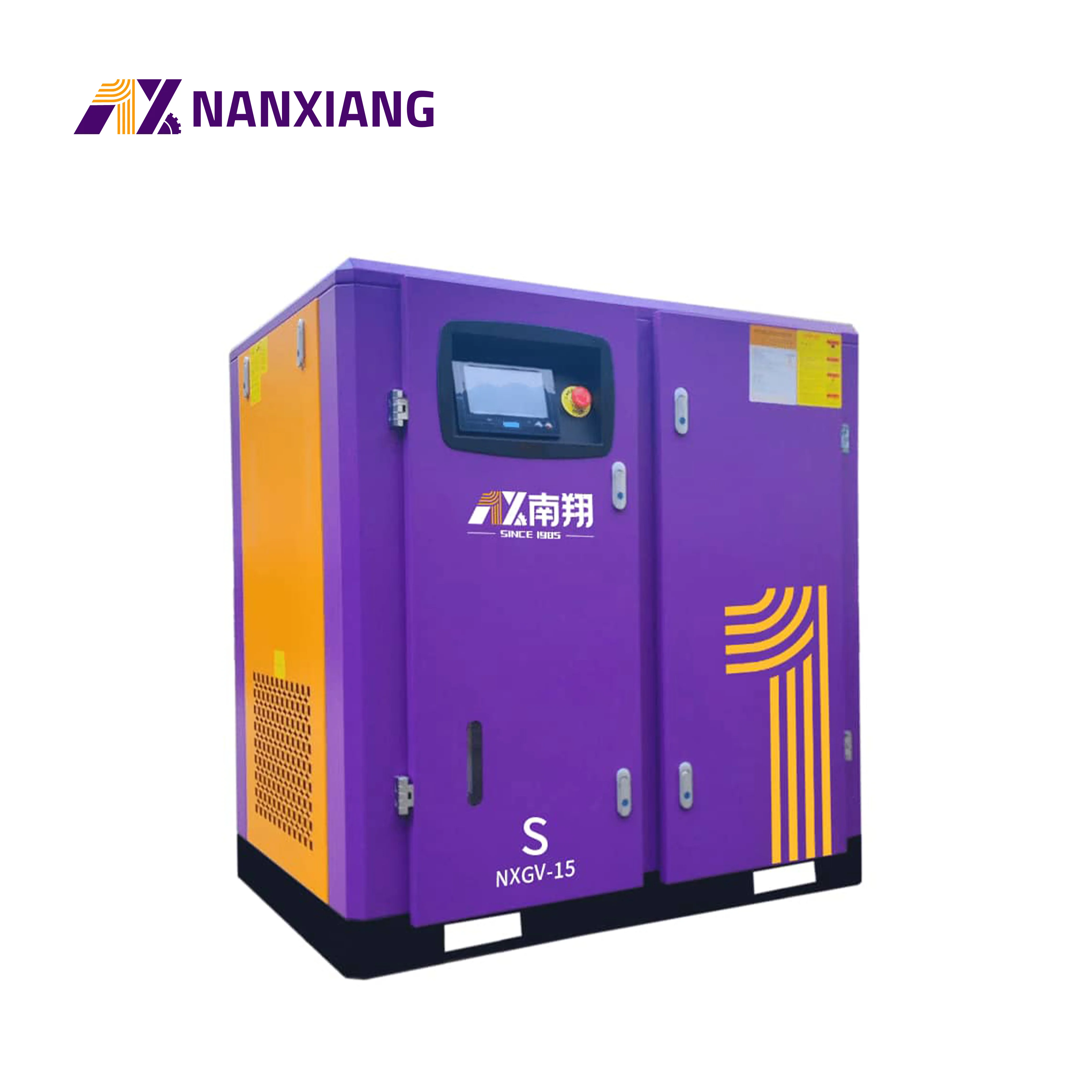 High Pressure Electr Rotary Screw Aircompressor 7.5kw-132kw 175ph Brand Industrial Air Compressor With Ghh Air End