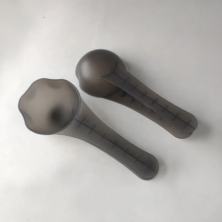 
plastic pet cat dog food scoop with bag clip 