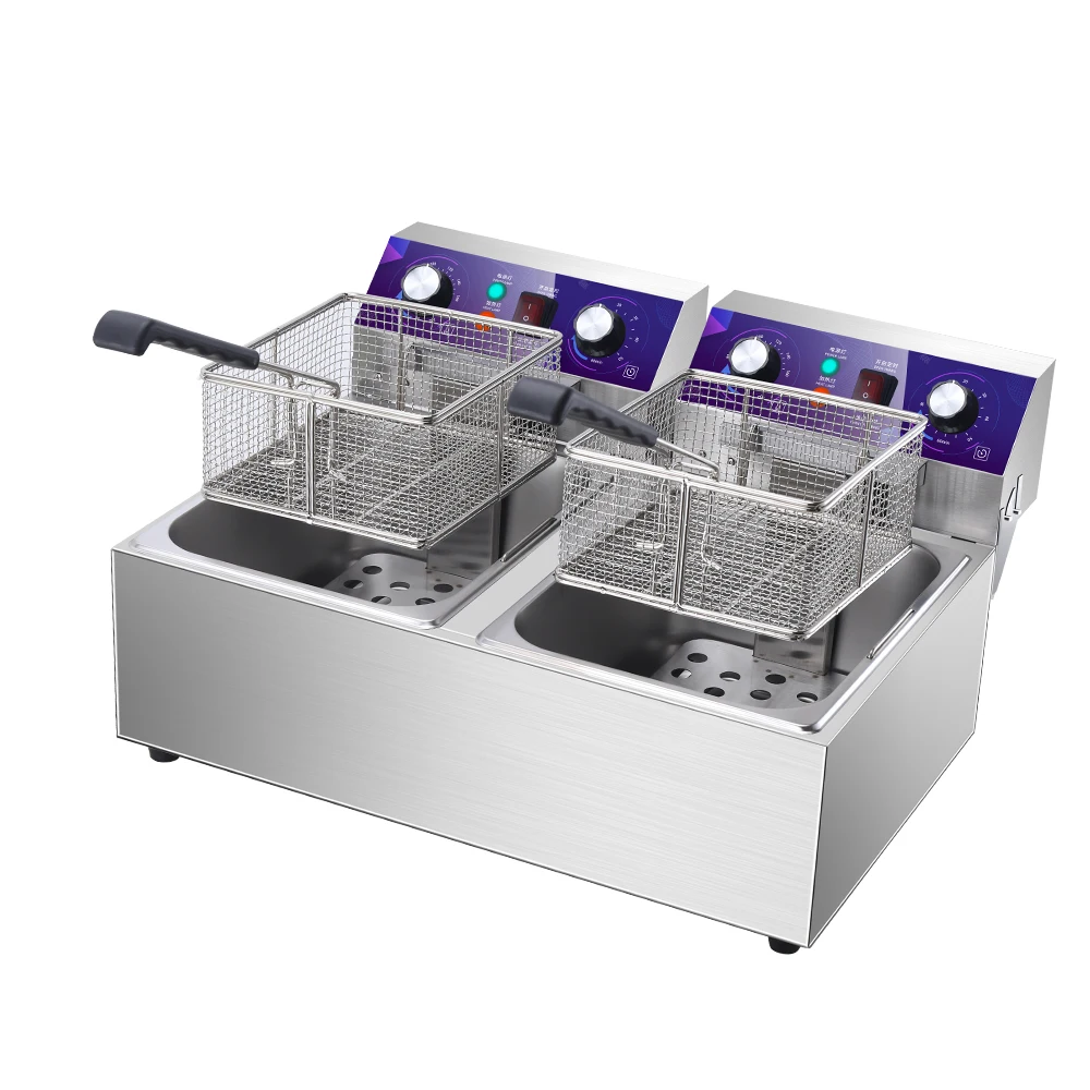 Commercial Table Top Single-tank Stainless Steel Electronic Fryer