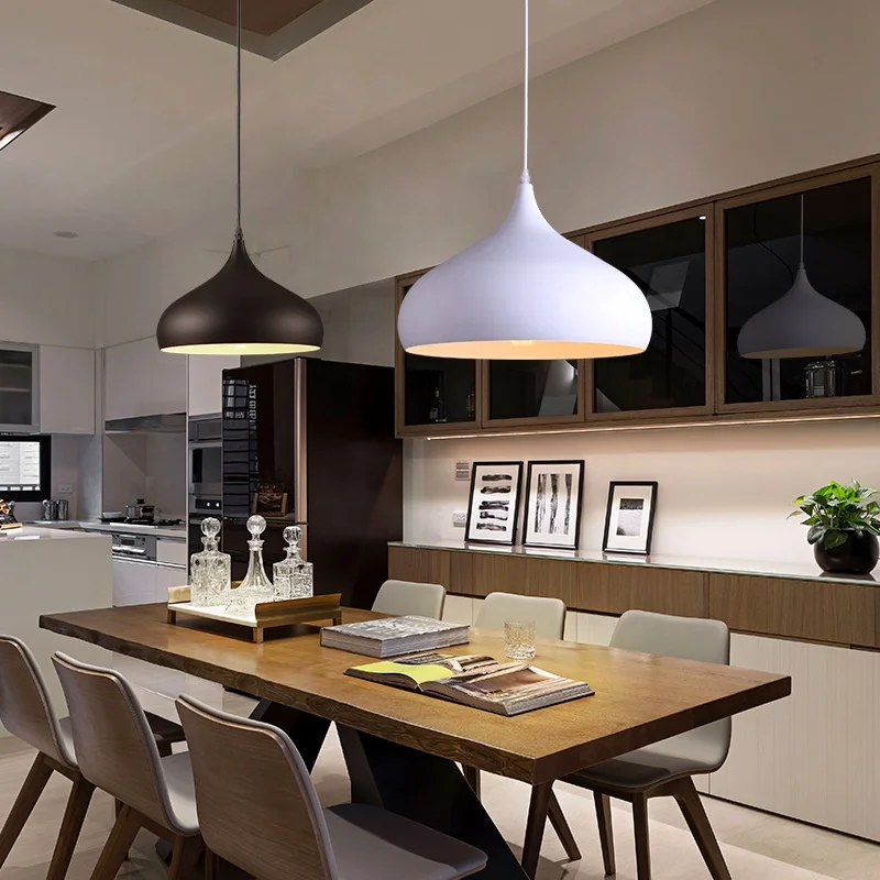 Chandelier Pendant Light Black Metal Industrial Modern Kitchen Ceiling Light Living Room Led Hanging Lamps