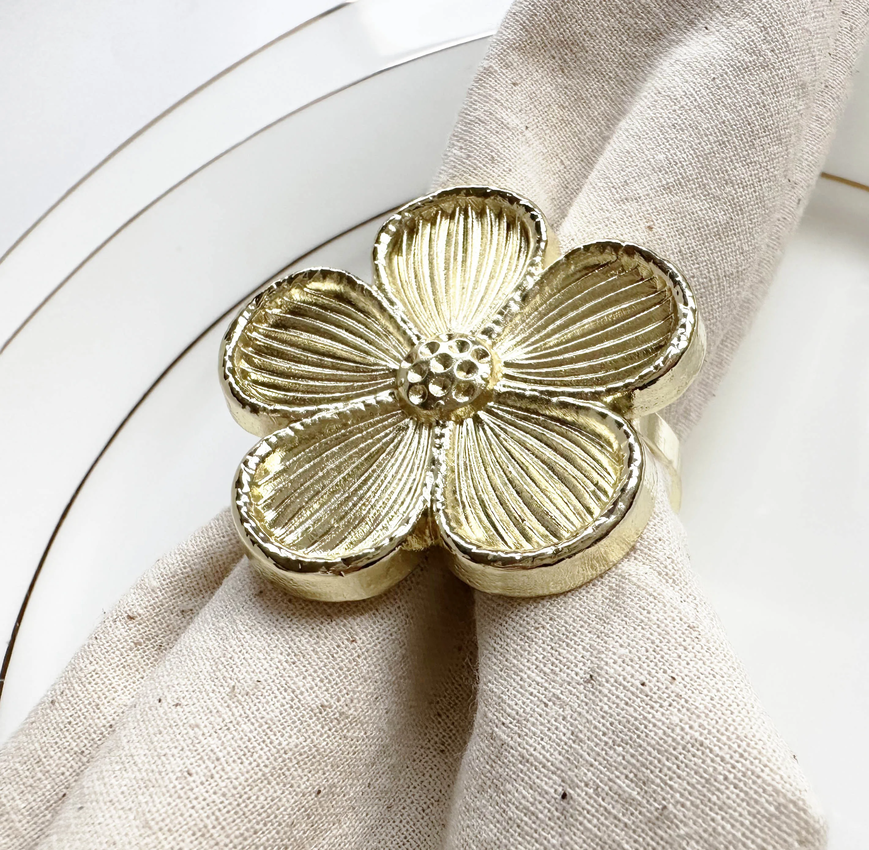 new flower napkin rings for wedding and event