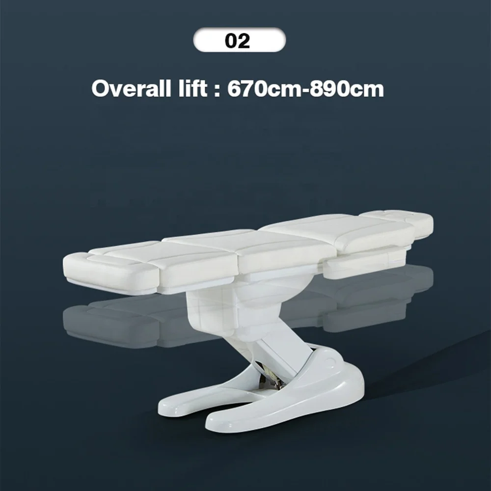 Kangmei Modern Luxury Beauty Spa Cosmetic 4 Electric Motors Treatment Massage Table Eyelash Bed Podiatry Tattoo Facial Chair