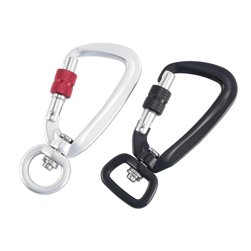 Aluminum alloy rotating carabiner, camping and travel special carabiner