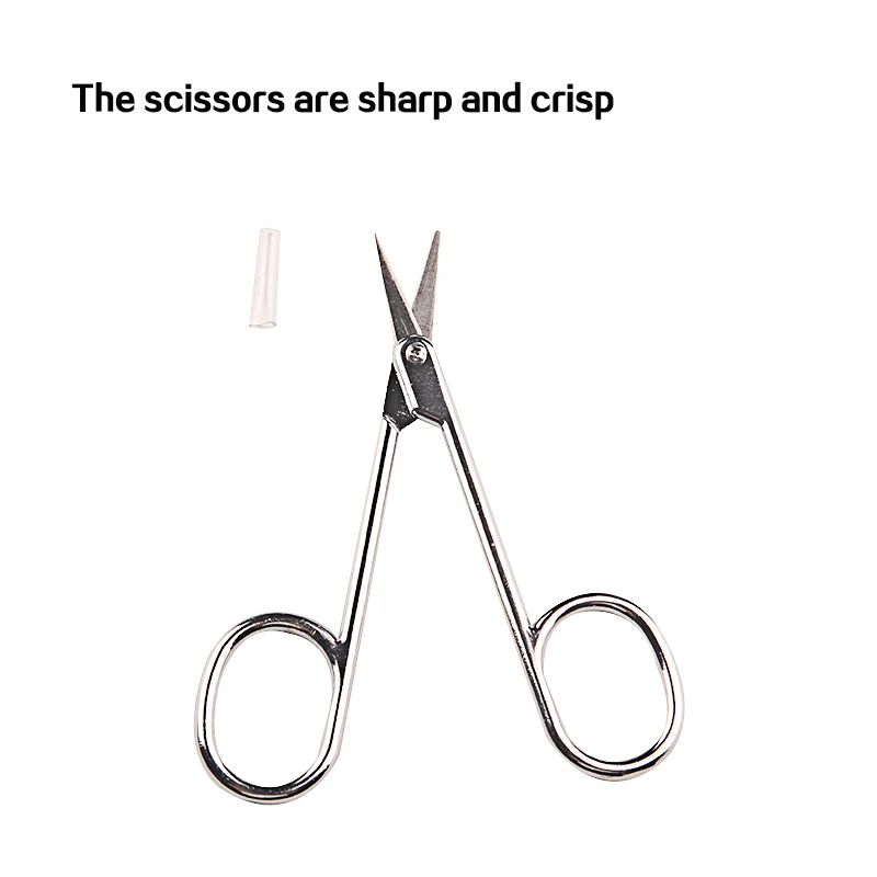 Nail Silver Stainless Steel Cuticle Scissors Customized Manicure Scissors Makeup Helper Scissors