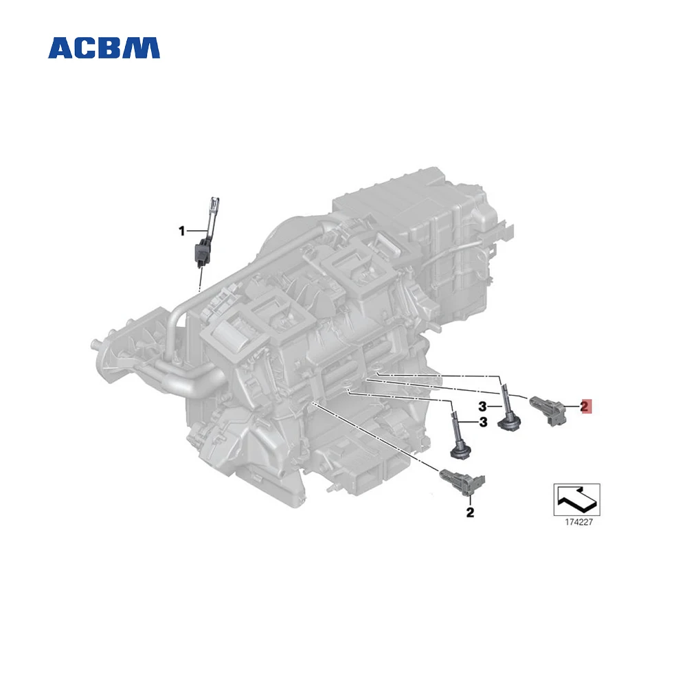 64116920431 Heat Exchanger Temperature Sensor For BMW F02 7 Series
