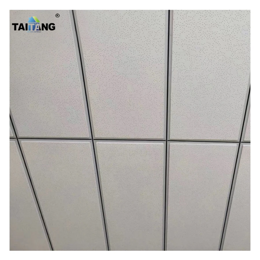 12Mm High Nrc Ceiling Tiles 600 X 1200 Tegular Edge Acoustic Mineral Fiber Drop Black Ceiling Tiles