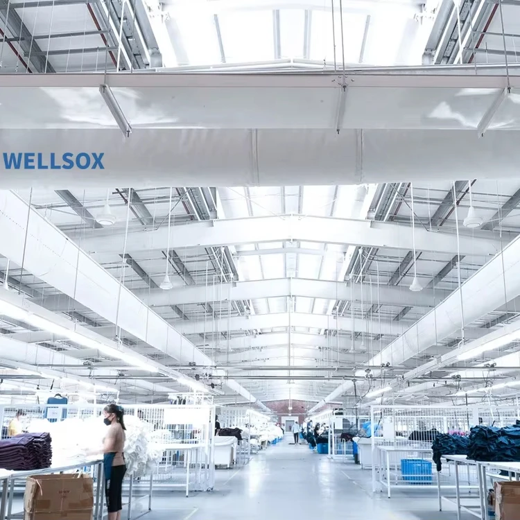 fabric air sock ductwork for production line round duct for air conditioning