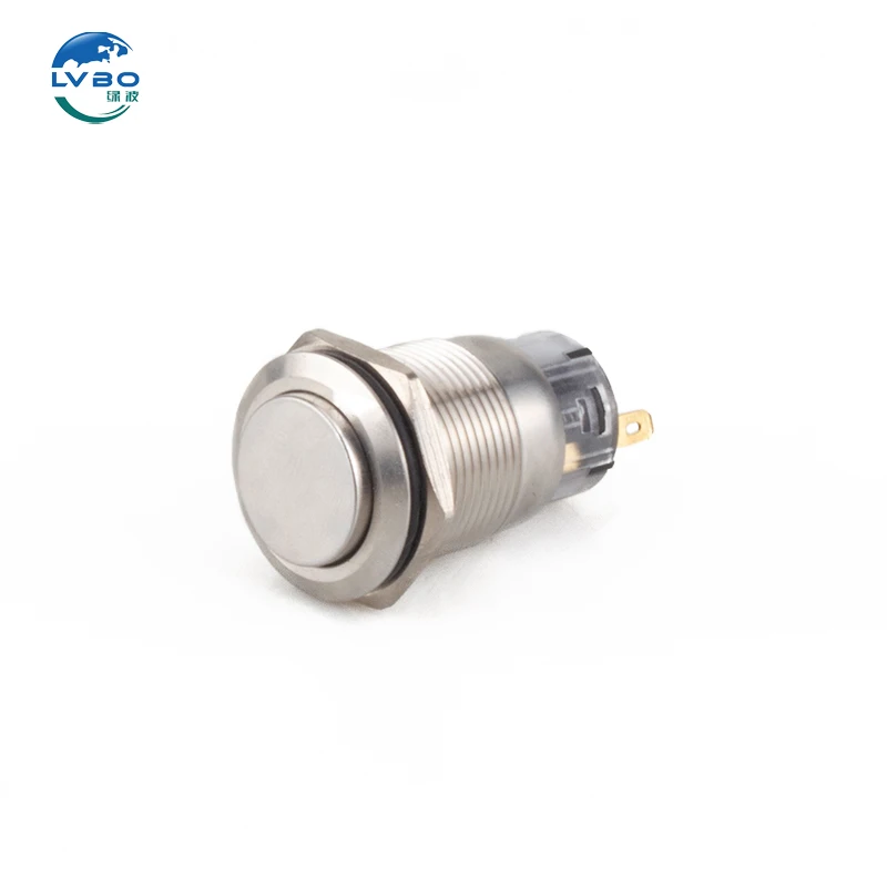 LVBO   Electrical Self Locking Dome Button  Push Button Switch 19mm  Waterproof  Button