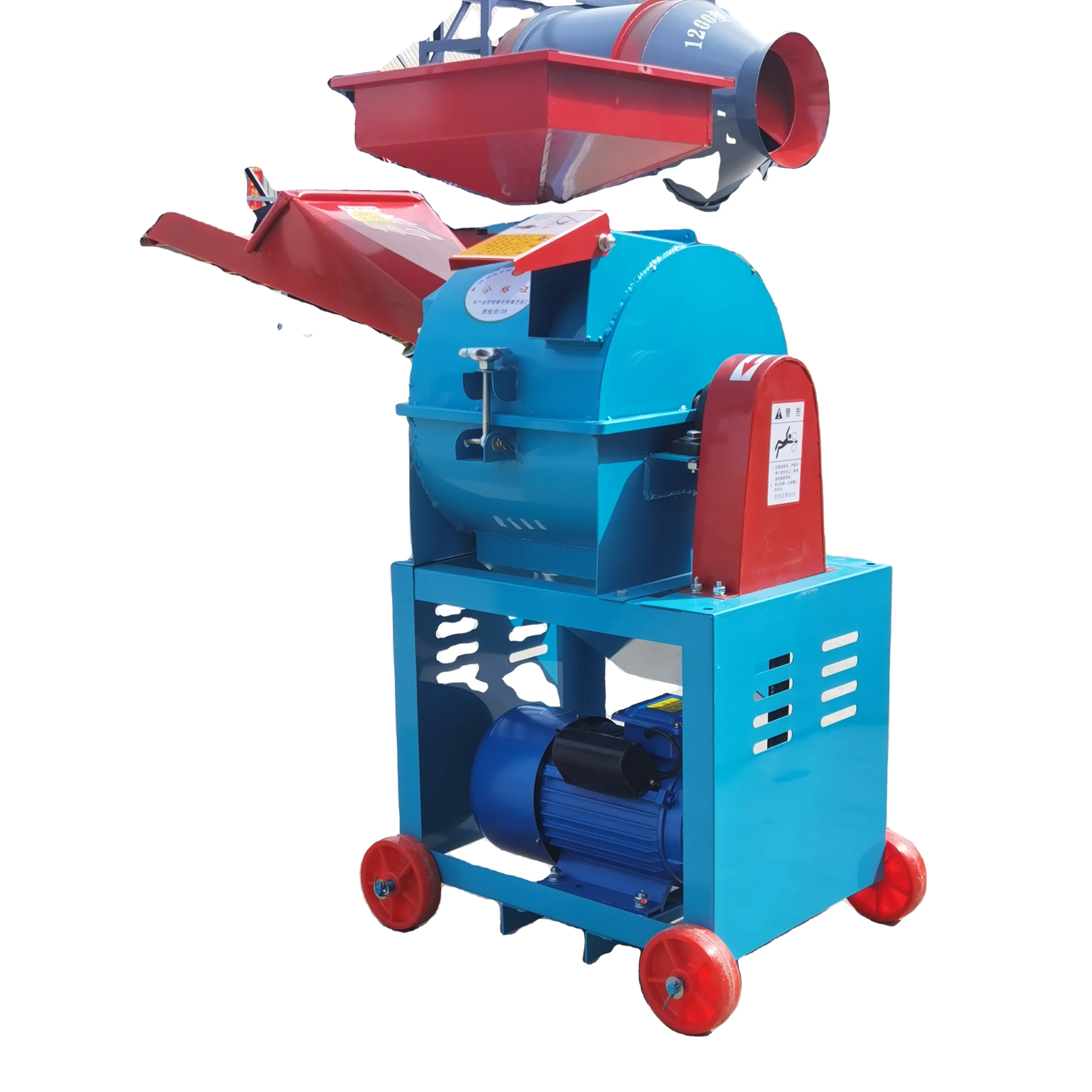 High-quality agricultural beater animal feed chaff cutting machine grinding corn stalks cutting
