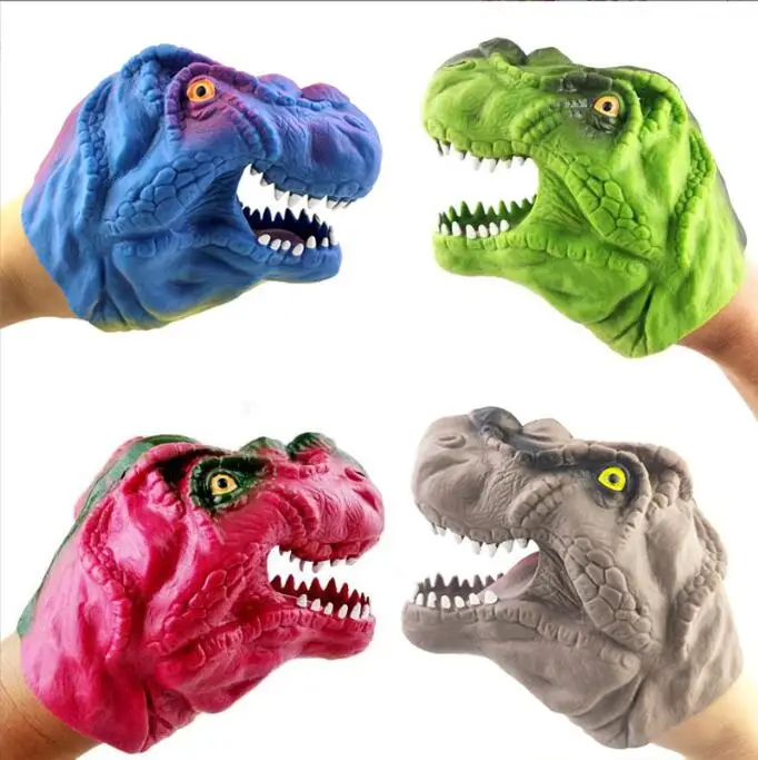 Realistic Dinosaur Hand Puppet Toys Dinosaur Costume Puppet Rubber Dinosaur Hand Puppet