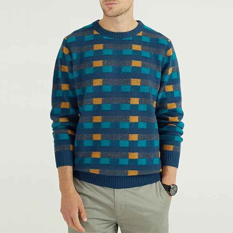 2021 дизайнерский зимний пуловер на заказ, вязаные шерстяные кашемировые мужские свитера большого размера