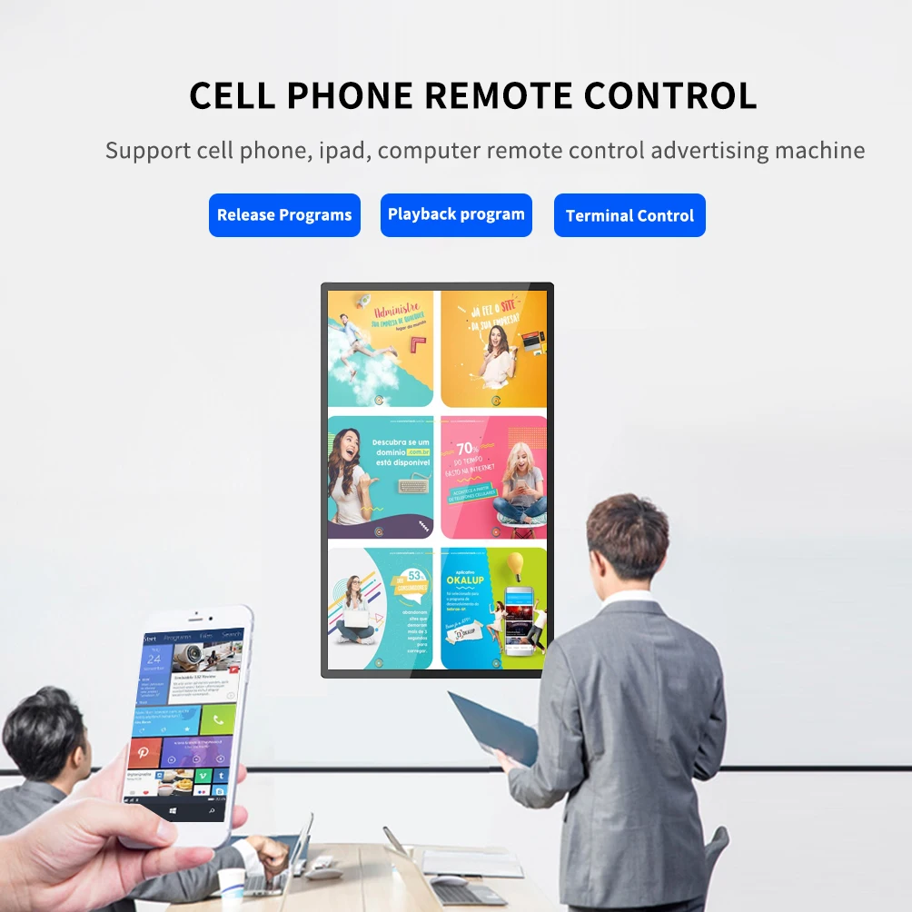 18.5 Inch Wall Mounted Vesa Mounted Customized Acceptable Available LCD Non Touch Screen Digital Signage Advertising Display