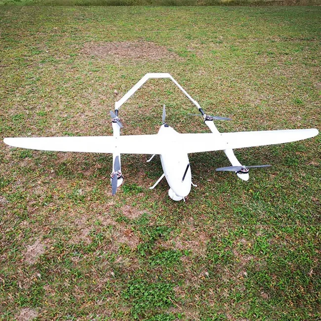 Linghang Plant Protection Uav Parts Fixed Wing Vtol Large Mapping Drone Fixed Wing Drone Aircraft Frame Drone Vtol Uav Frame Kit