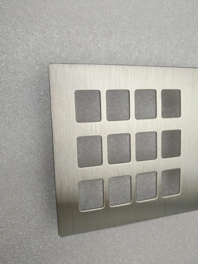 sheet metal fabrication stainless steel ATM keyboard front panel