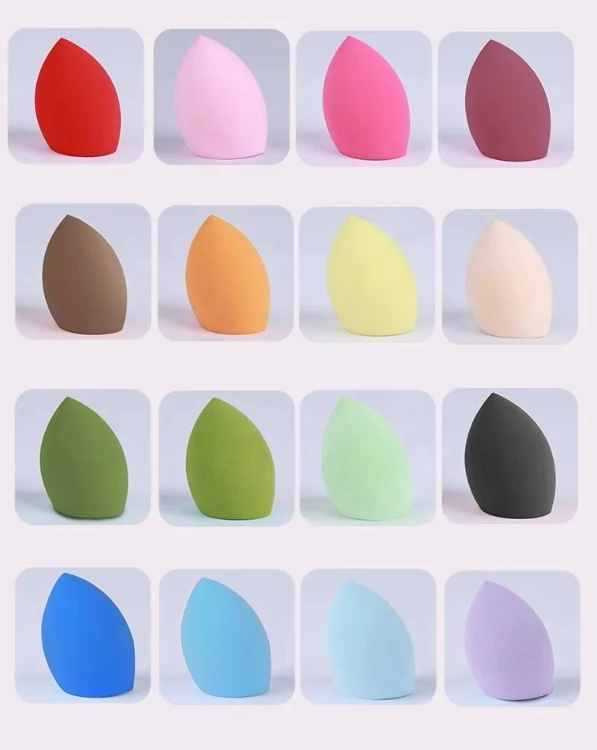 2024 New YD LOW MOQ Soft Non Latex Makeup Sponge Custom Logo Foundation Beauty Sponge Multi-colored Makeup Blender Sponge