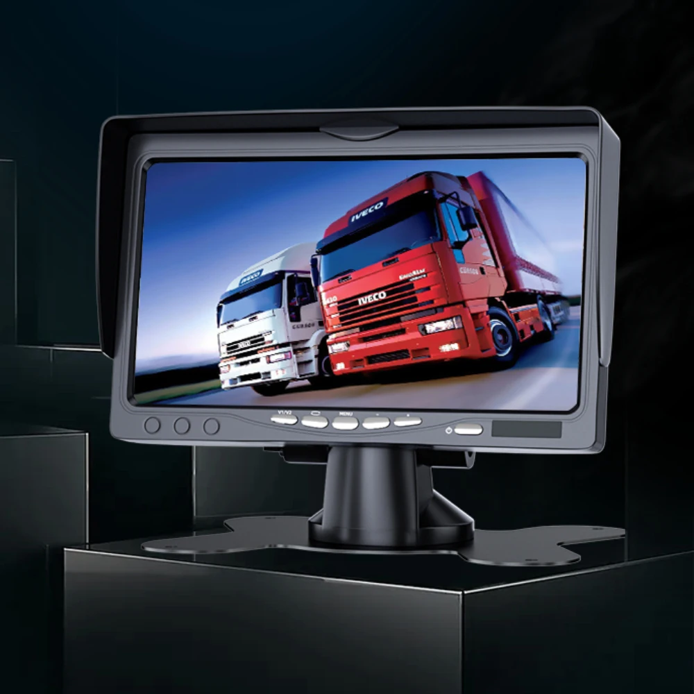 Camera Truck Dash Cam Recorder For Video Monitor Reverse Bus System Backup Front Recording HD Display In DVD Player Box Car DVD