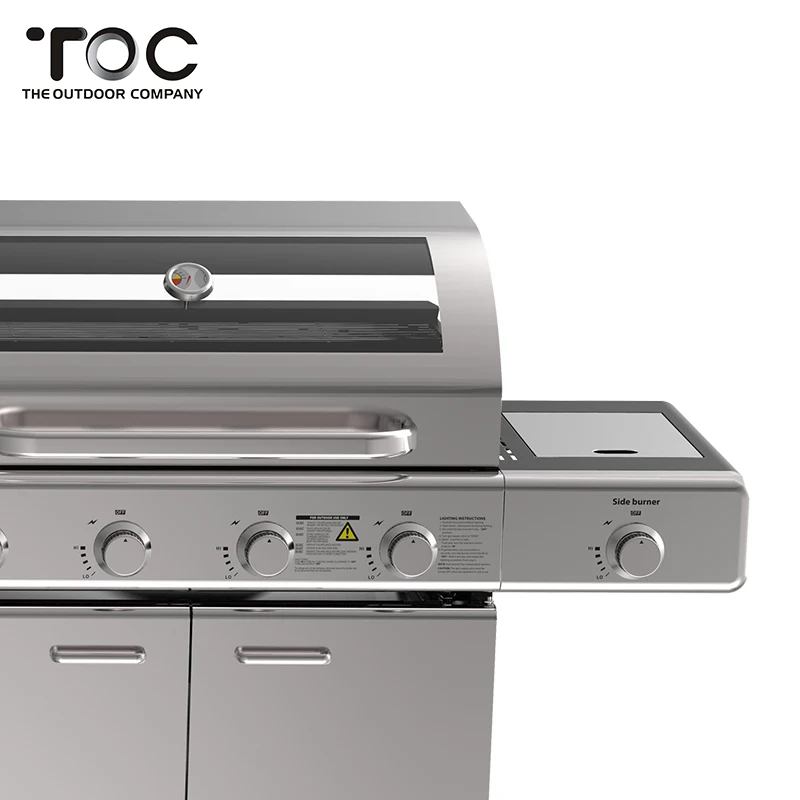 Custom Outdoor Kitchen Garden Barbecue New Designed Stainless Steel BBQ Gas Grill