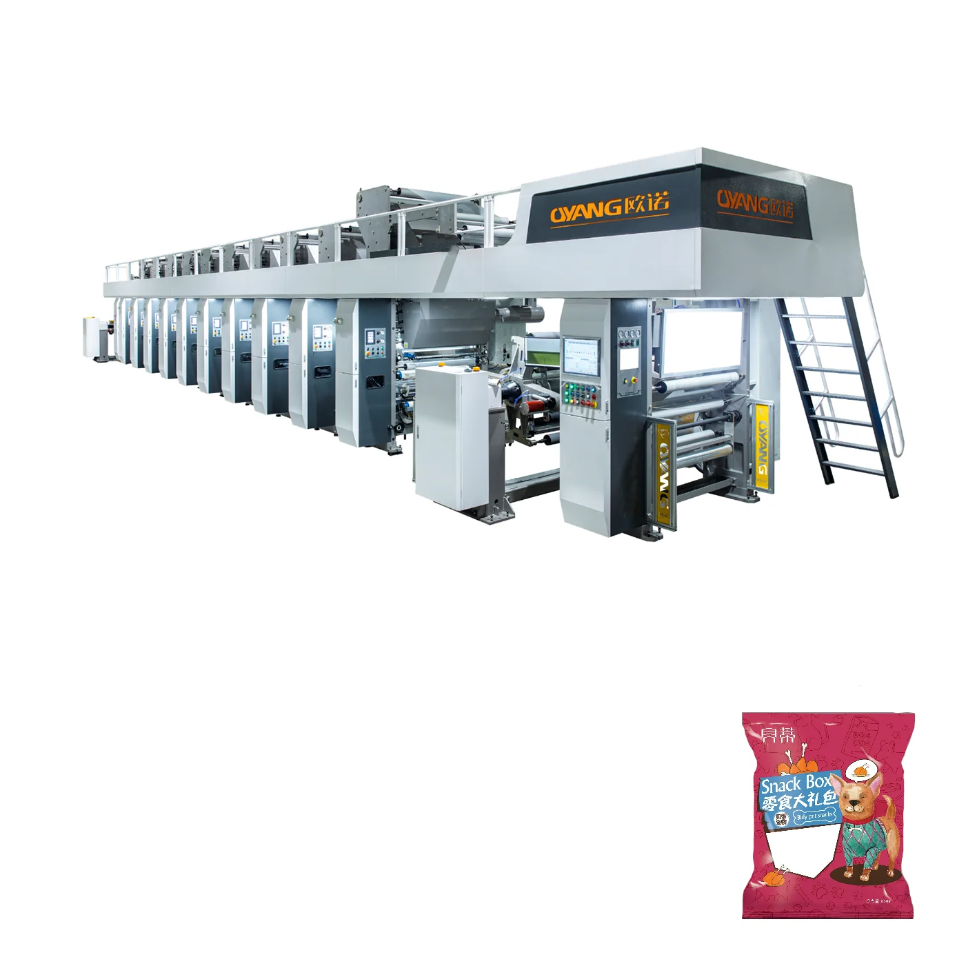 High-quality printed electronic shaft computer automatic registration high-speed rotogravure printing machine