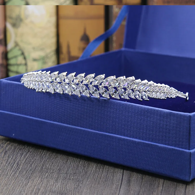 2019 Luxury High Quality Wedding Party Cheap Headpiece Bridal Princess Zircon Tiara Crown