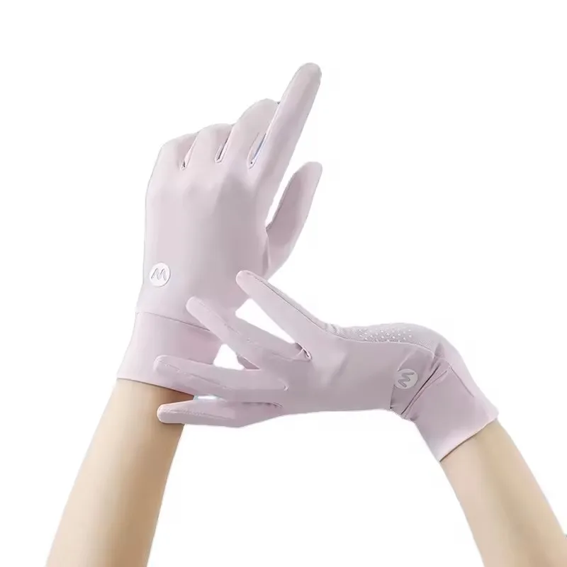 High quality colorful cycling fishing UV protection custom cooling women sunscreen gloves