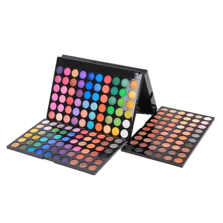 Professional 180 colors create your own brand eyeshadow palette earthy colour cheap makeup palette