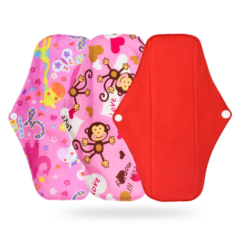 Organic Cotton Sanitary Napkin Reusable and Washable Menstrual Pads Sanitary Pad