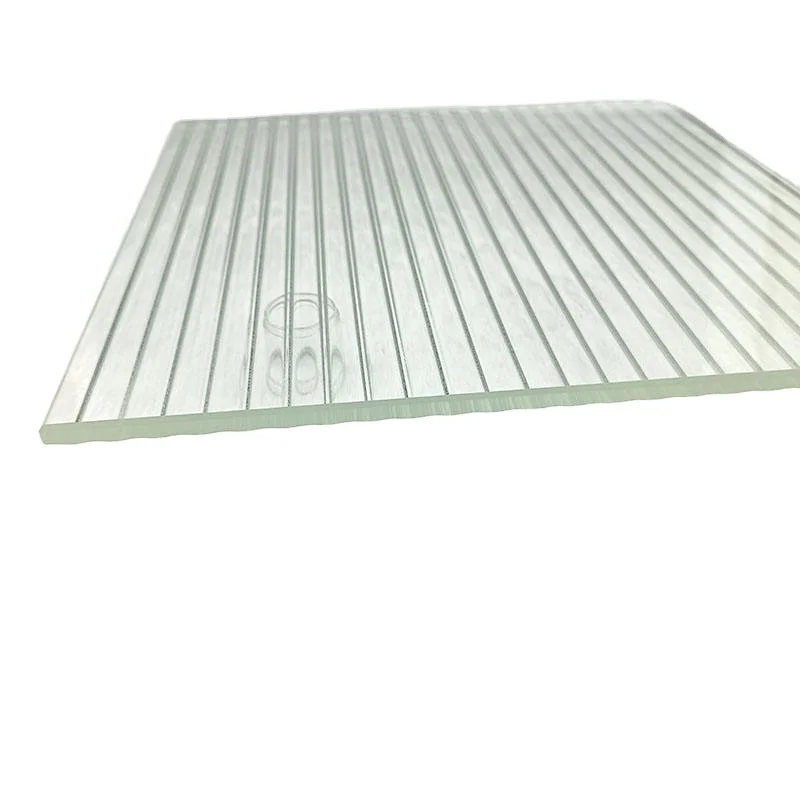 5mm 10mm 12mm Ultra Clear Moru Patterned Glass Fluted Toughened Glass Price Changhong Glass