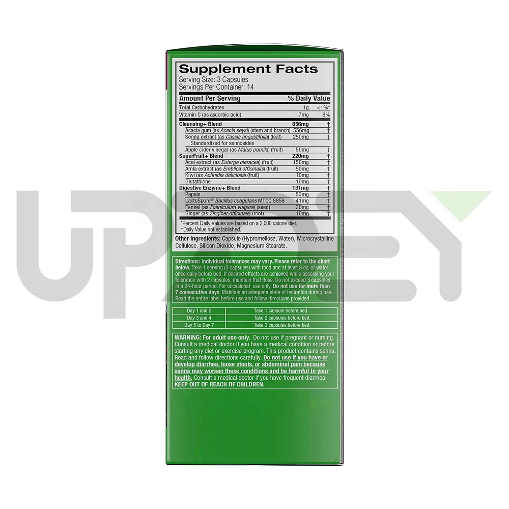 Detox Cleanse 7 Day Cleanse and Detox Pills Acai Berry Cleanse Whole Body Cleanse Detox with Senna Leaf & Digestive Enzymes