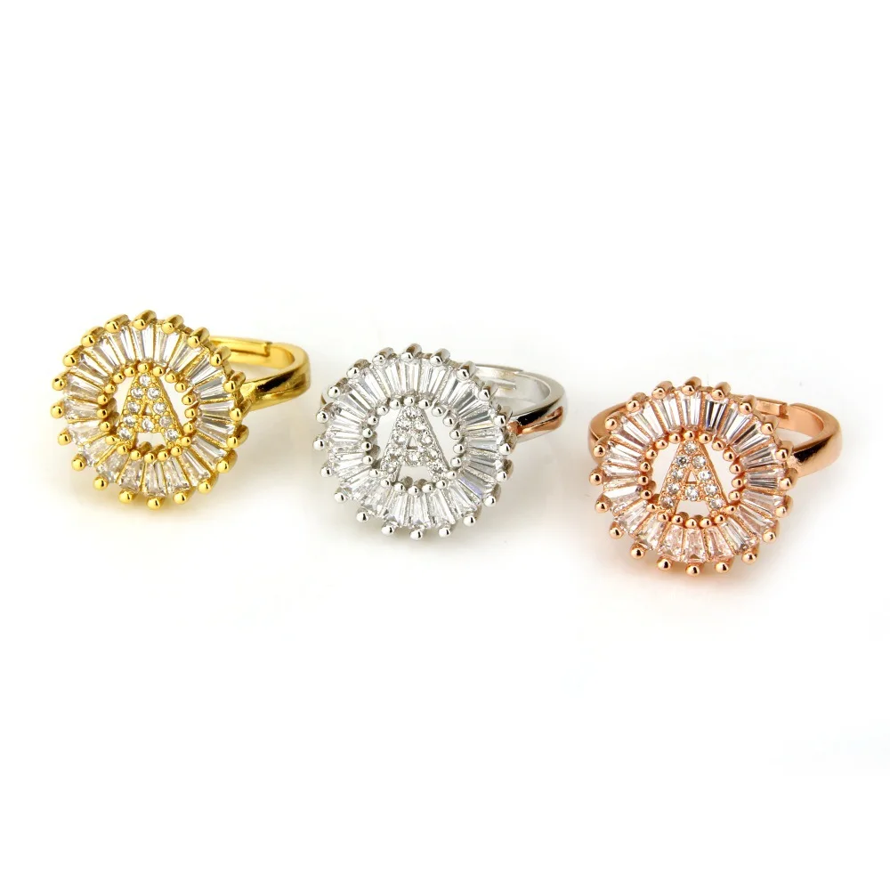 Простые Позолоченные Открытые Кольца в форме Маргаритки