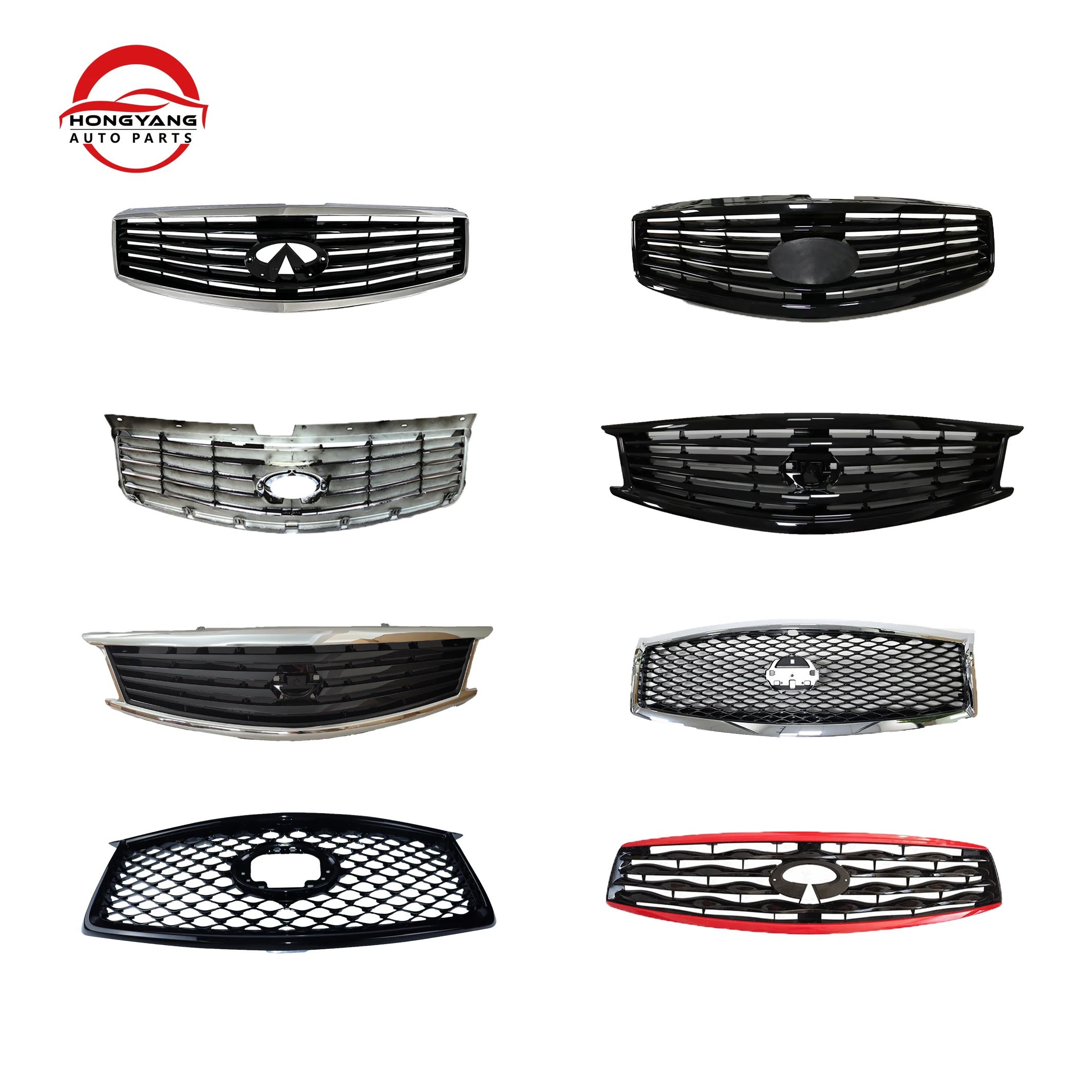 Factory Price Car Exterior Accessories bumper Grille for Infiniti QX50 QX60 QX80 QX70 G37 EX35 FX35 G25 vehicle spare parts