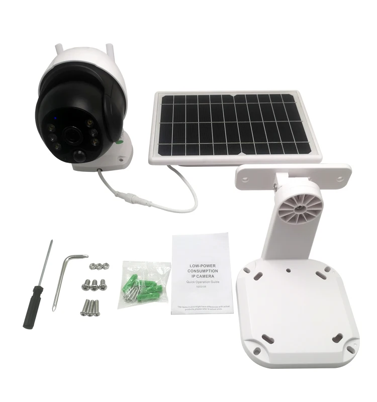 Outdoor PTZ Alarm System HD 1080P Wireless IP Surveillance Security WIFI Surveillance Solar Camera